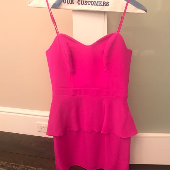 Hot pink peplum Naven dress size 6 - Picture 3 of 6